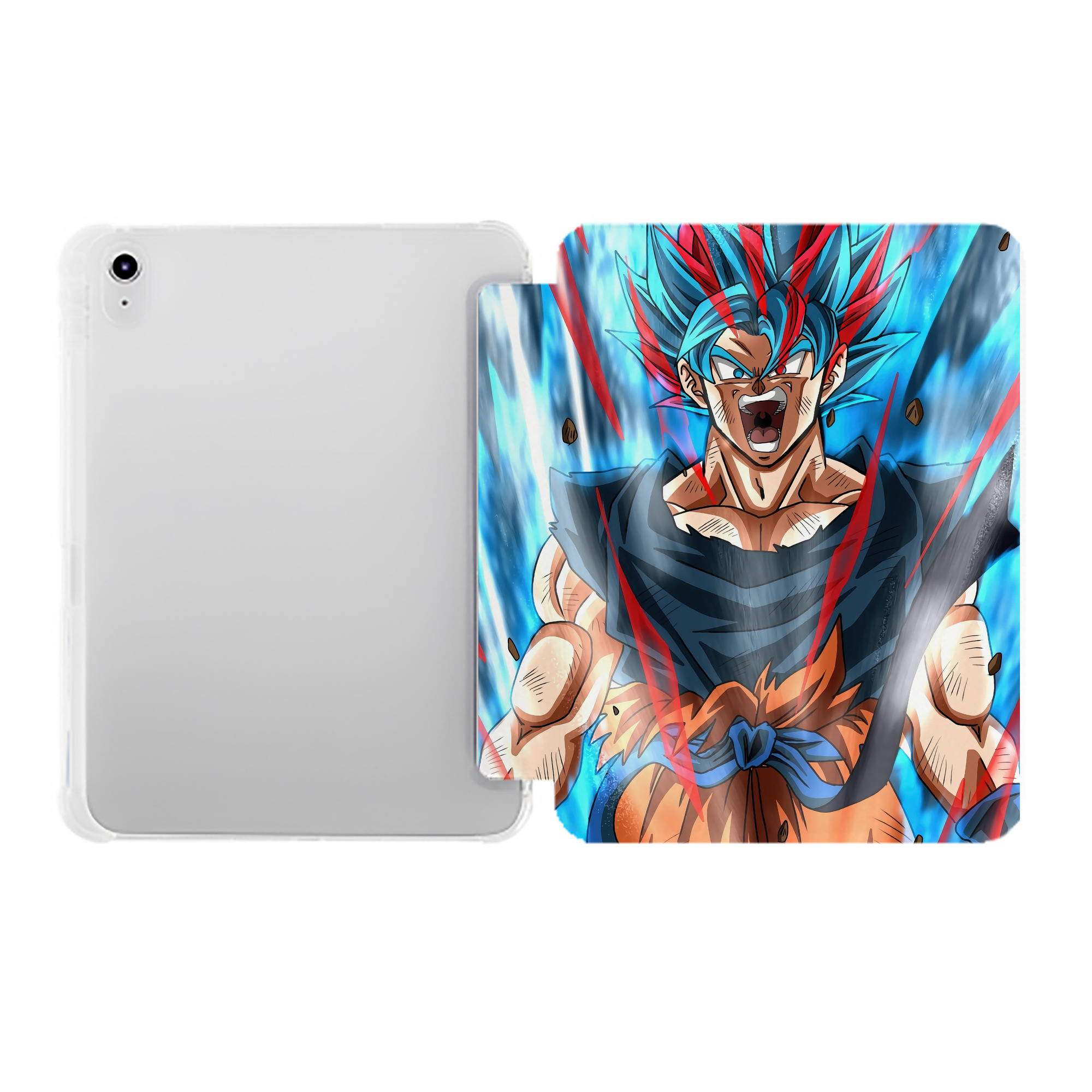 （画像用） ドラゴンボール DRAGON BALL IPad ケース ペン収納付き 三つ折りスタンド PUレザー×シリコン 対応機種9.5/10.5/10.9インチ